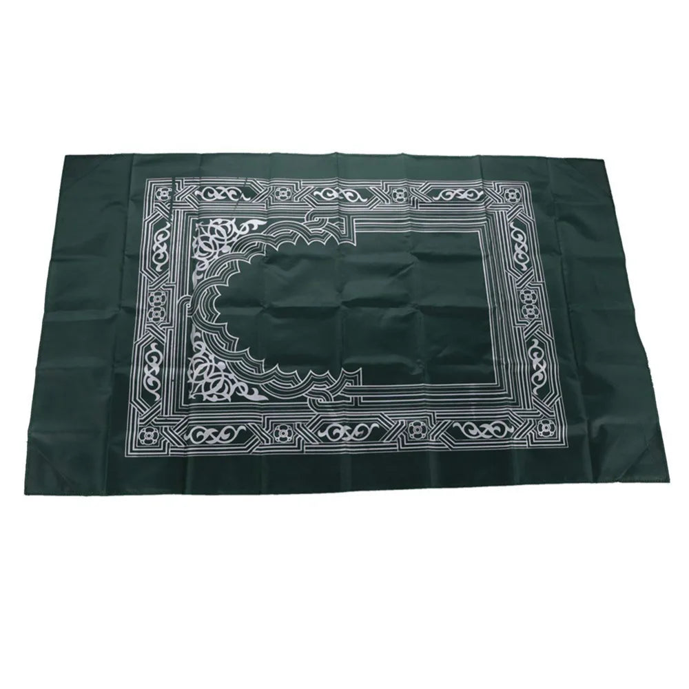 100x60cm Useful Portable Prayer Rug with Compass Kneeling Poly Mat for Muslim Islam Waterproof Prayer Mat Carpet With Bag