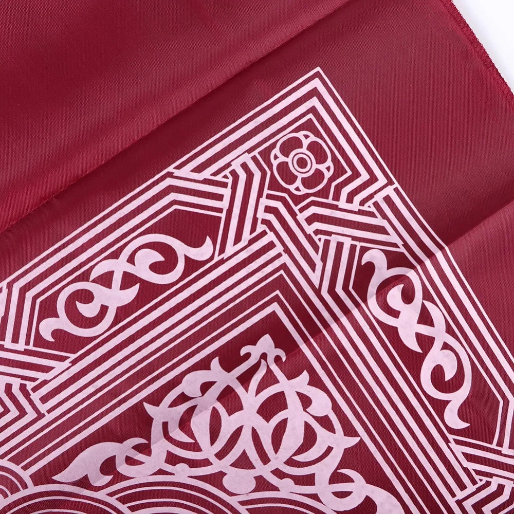 100x60cm Useful Portable Prayer Rug with Compass Kneeling Poly Mat for Muslim Islam Waterproof Prayer Mat Carpet With Bag