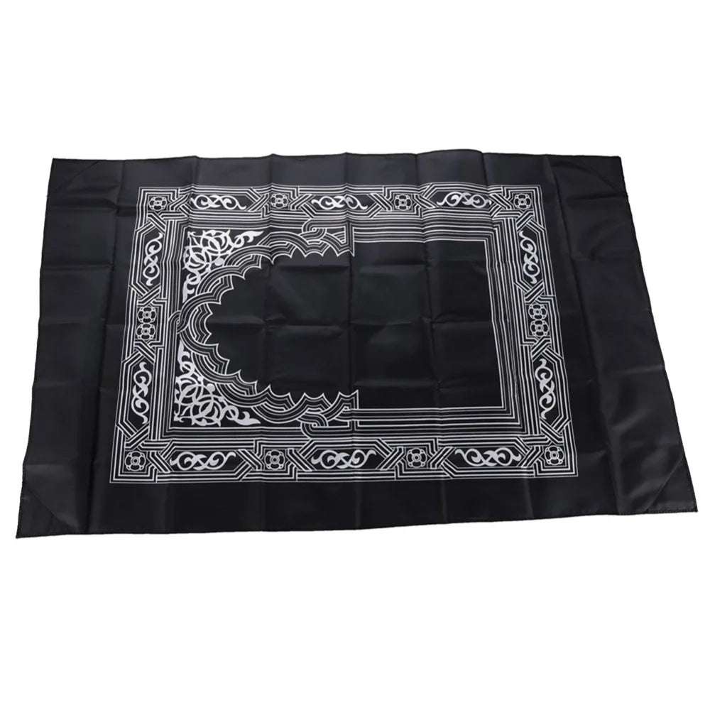 100x60cm Useful Portable Prayer Rug with Compass Kneeling Poly Mat for Muslim Islam Waterproof Prayer Mat Carpet With Bag